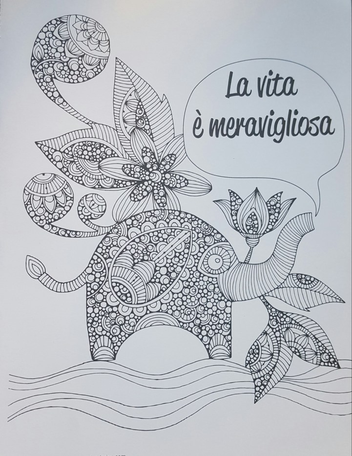 ELEFANTE DA COLORARE